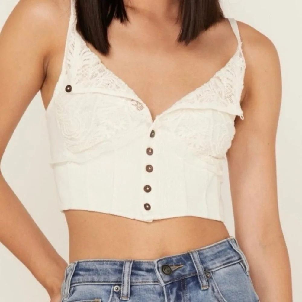 Free People Have My Heart Cropped Tank - Picture 3 of 9